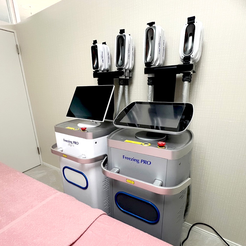 脂肪冷却施術中のイメージ